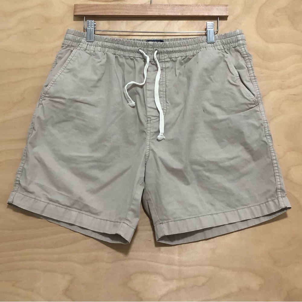 J. Crew Light Beige Drawstring Cotton Shorts Men Size M.